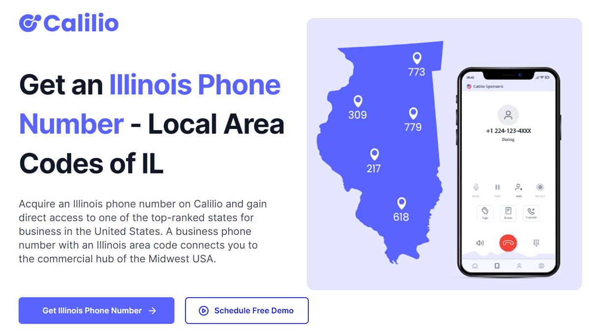 Get Local Illinois Phone Numbers Local IL Area Codes