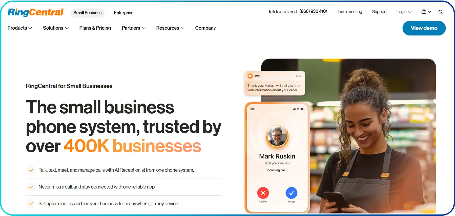 ringcentral an affordable phone system for small business
