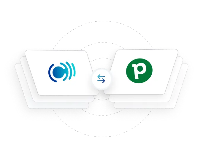 Calilio and Pipedrive integration icons
