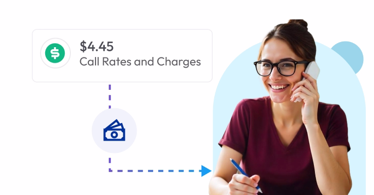 a smiling girl is on a call