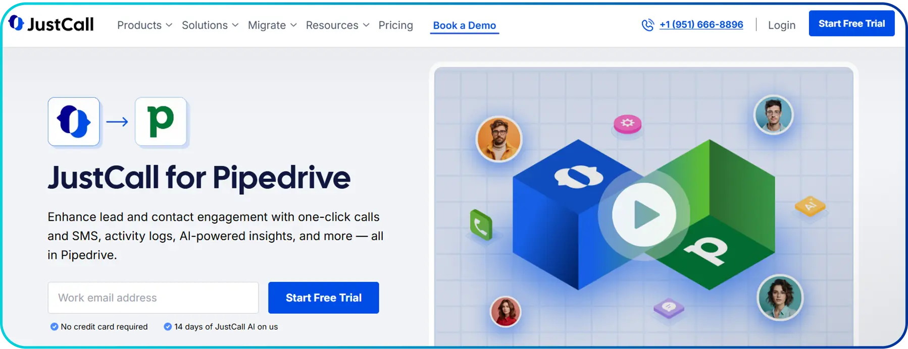 justcall pipedrive integration