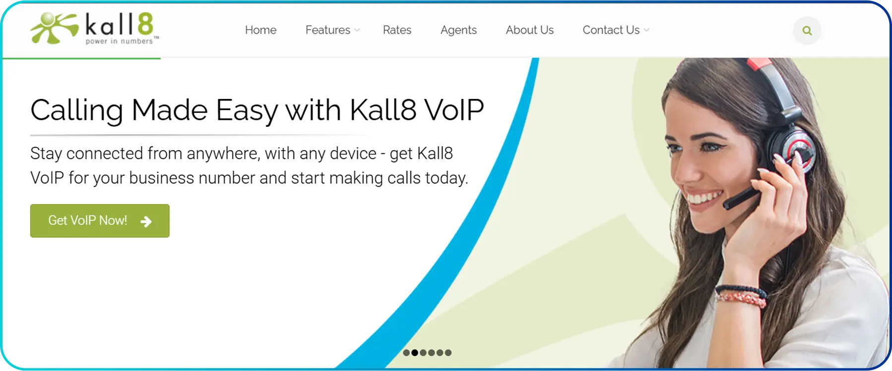 homepage of kall8