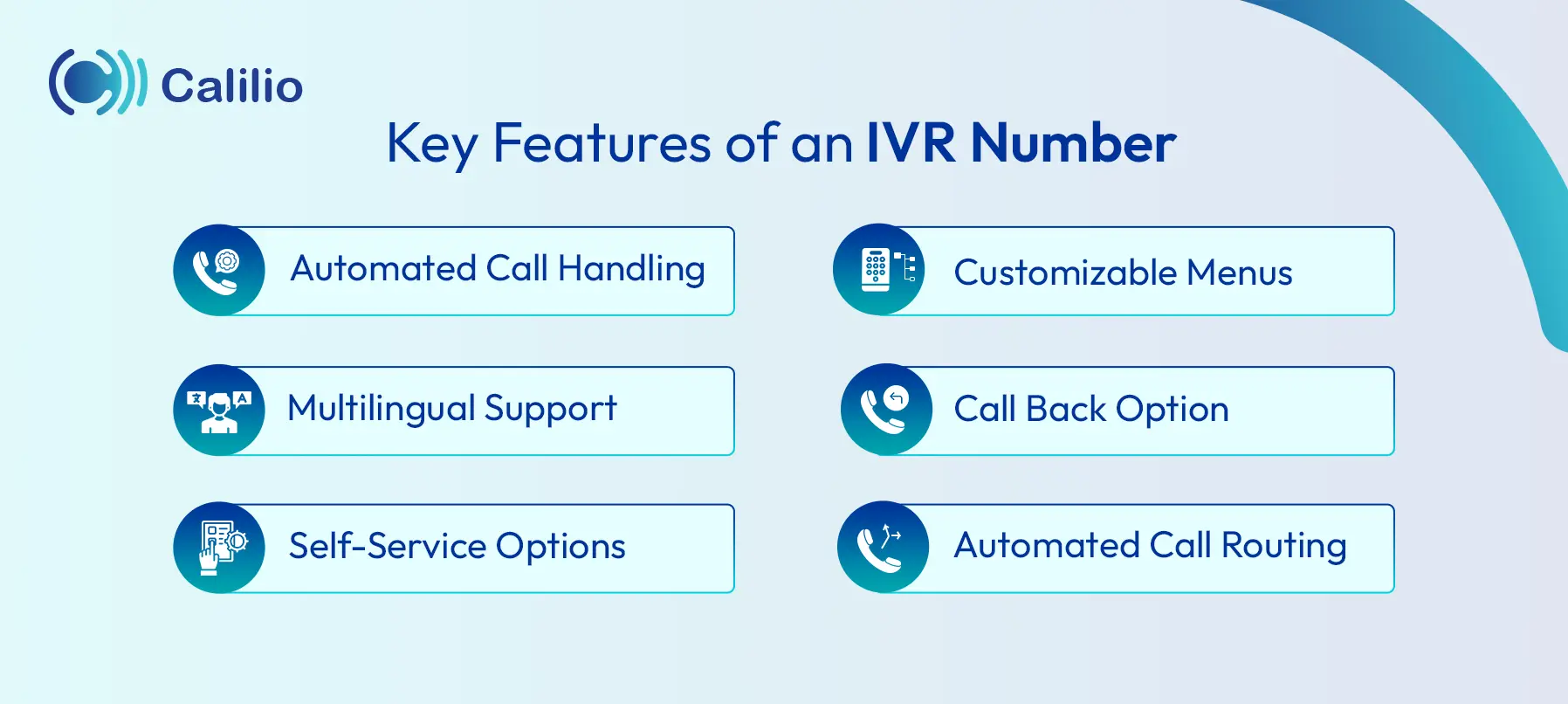features of an ivr number