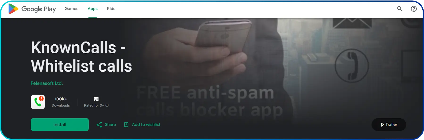 knowncalls blocker app for android users