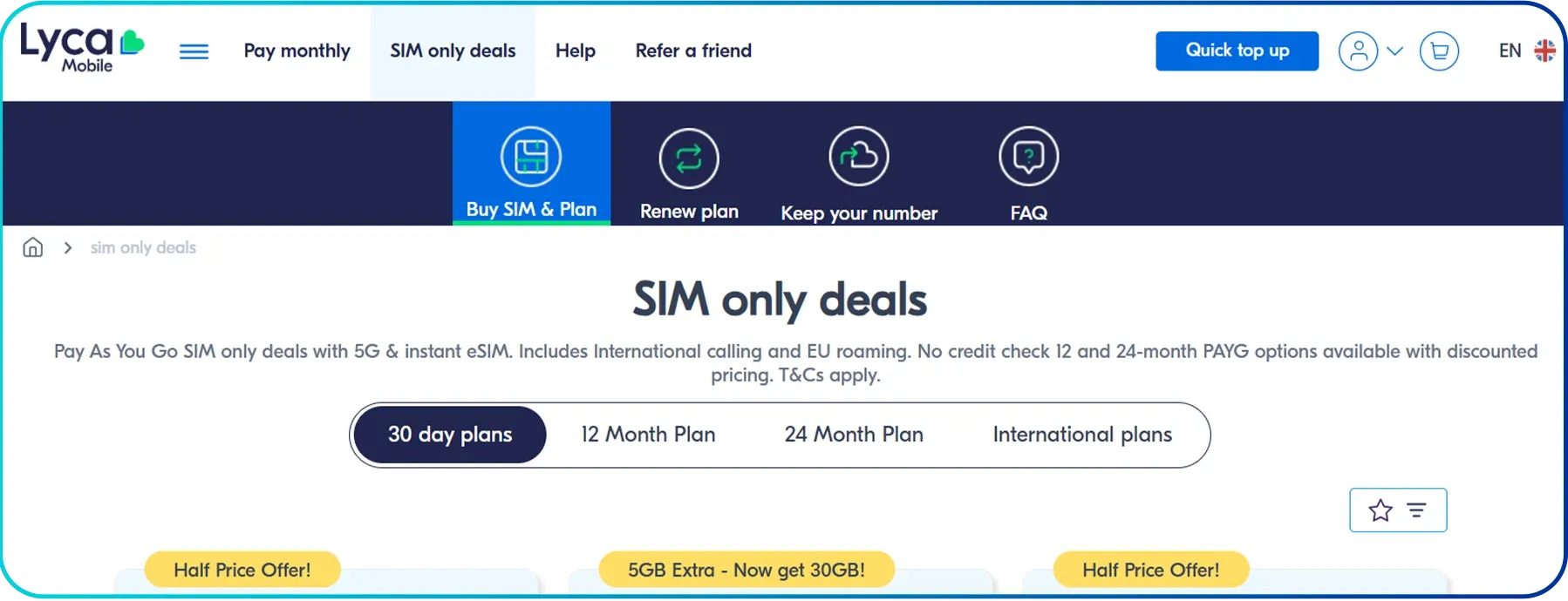lyca mobile as uk prepaid sim card for tourist