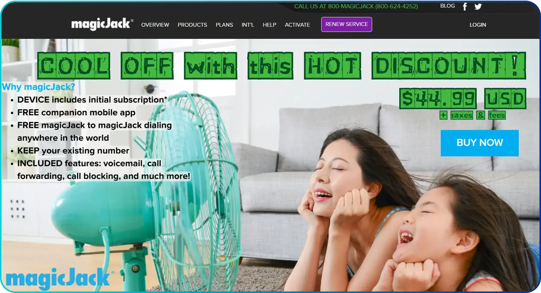 magicjack homepage