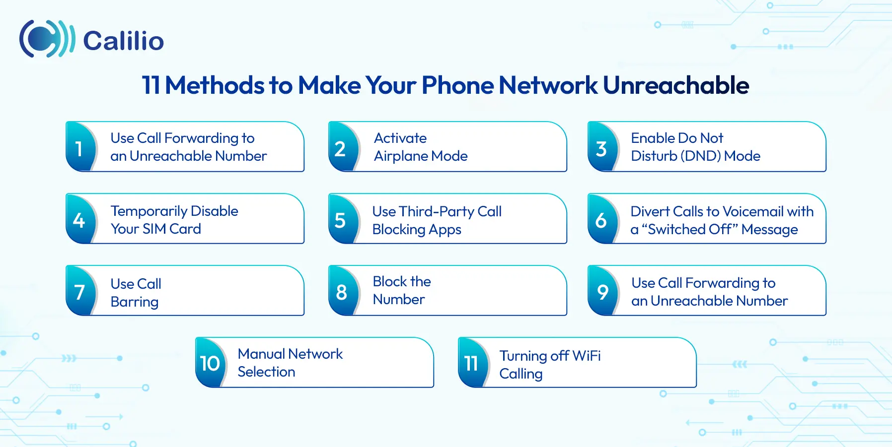 guidelines to make your phone network unreachable
