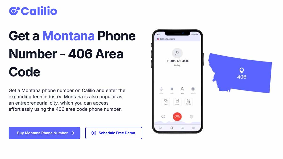 Get Montana Phone Number, Local MT Area Codes Calilio