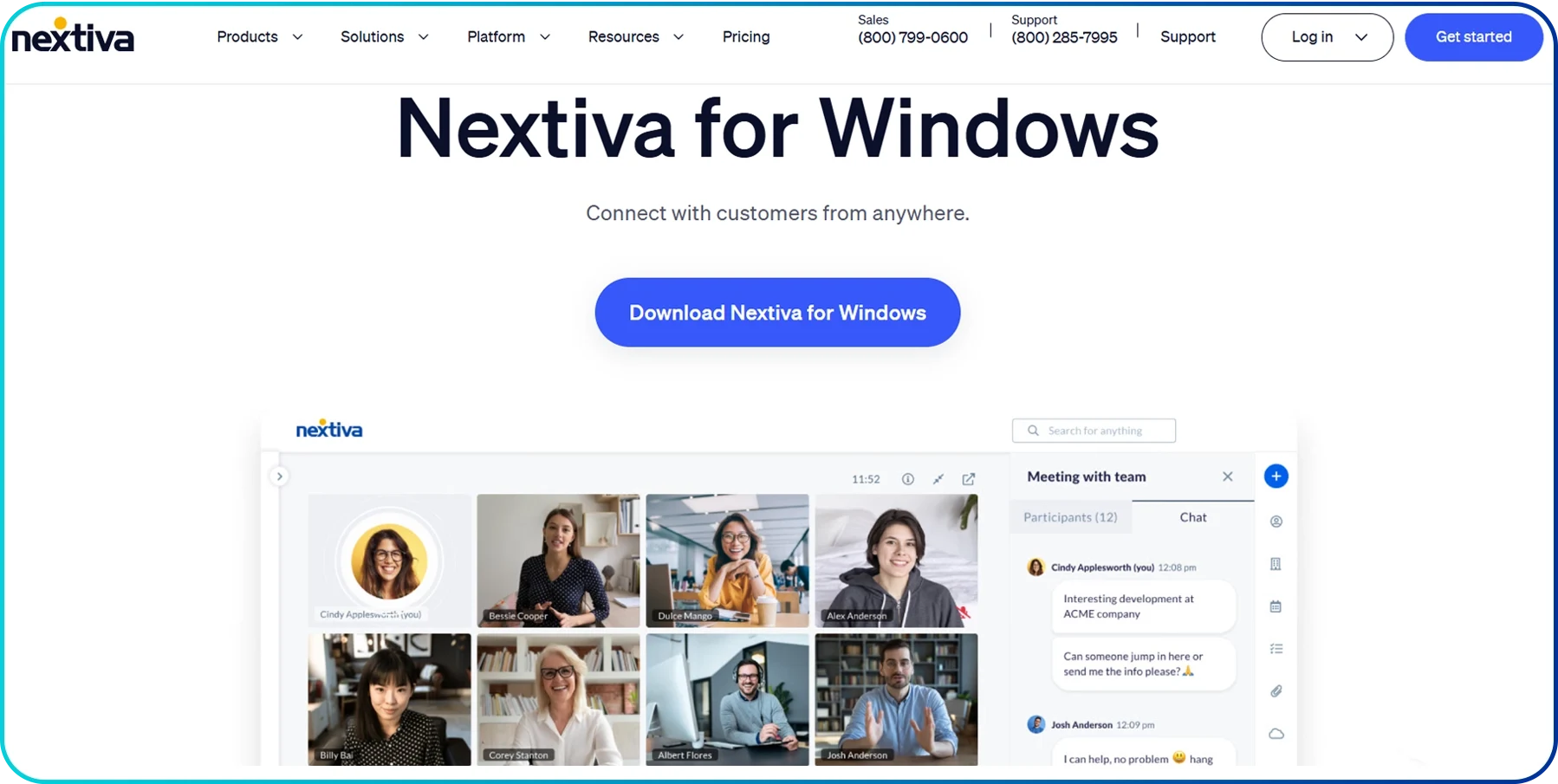 image of nextiva voip software for pc