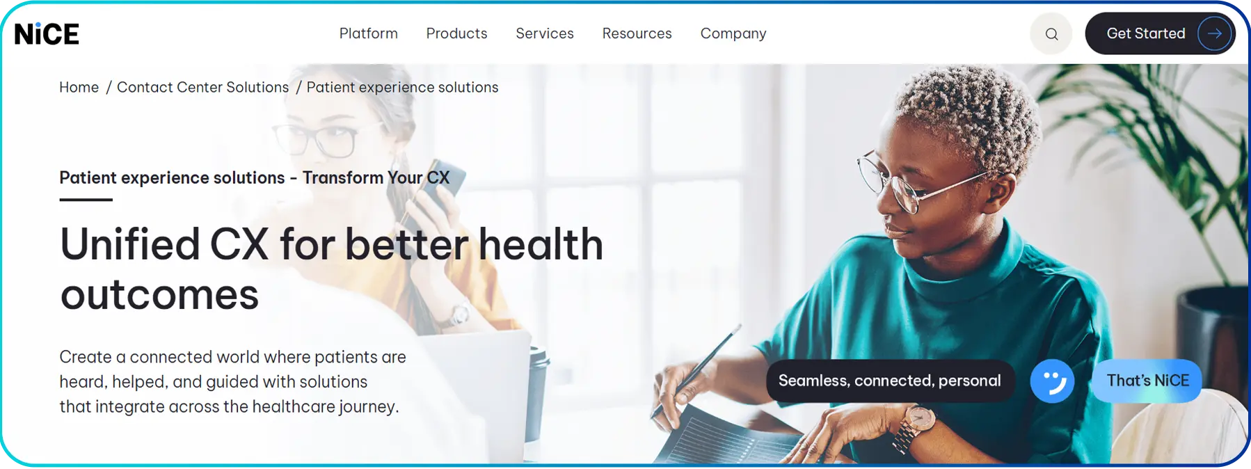 nice cxone healthcare phone system