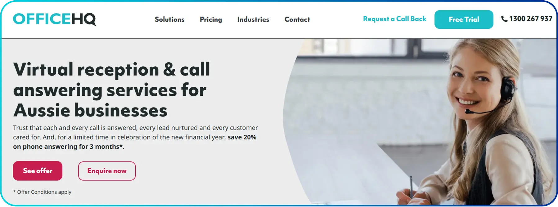 homepage of office hq