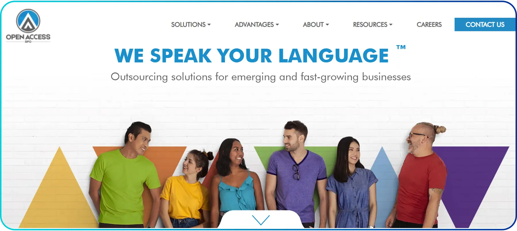 homepage image of open access bpo