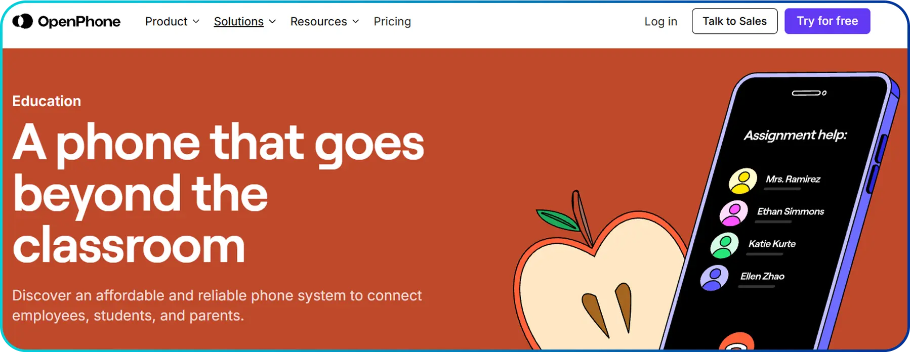 openphone phone systems for a school