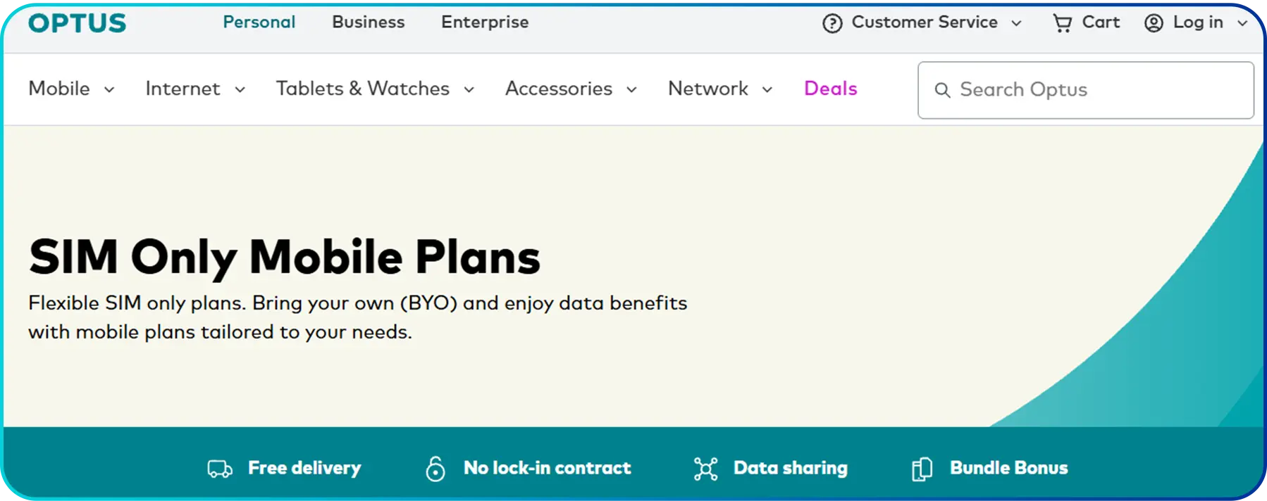 optus homepage