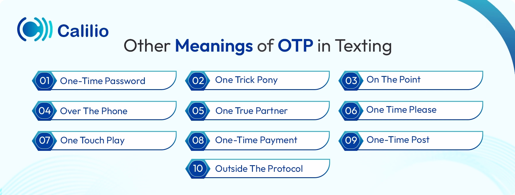 otp other meanings while texting