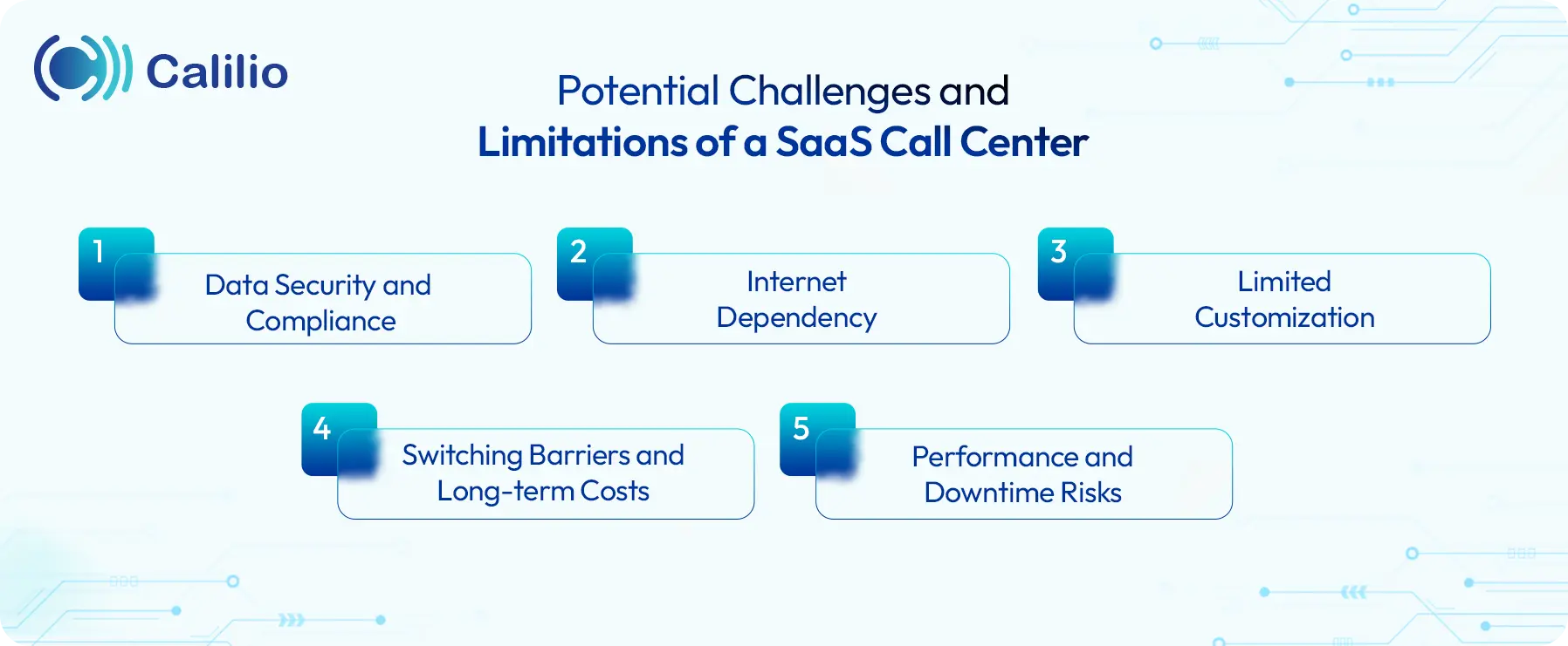 challenges and limitations of using a saas call center