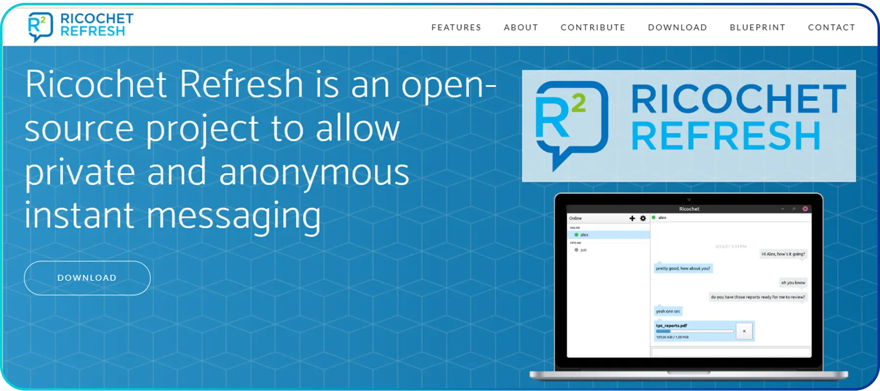 ricochet refresh homepage
