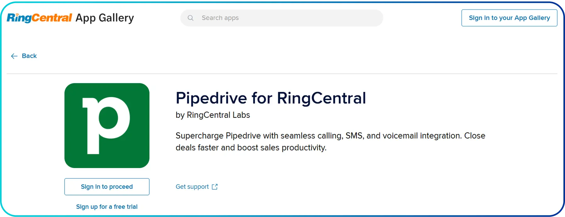 ringcentral pipedrive integration