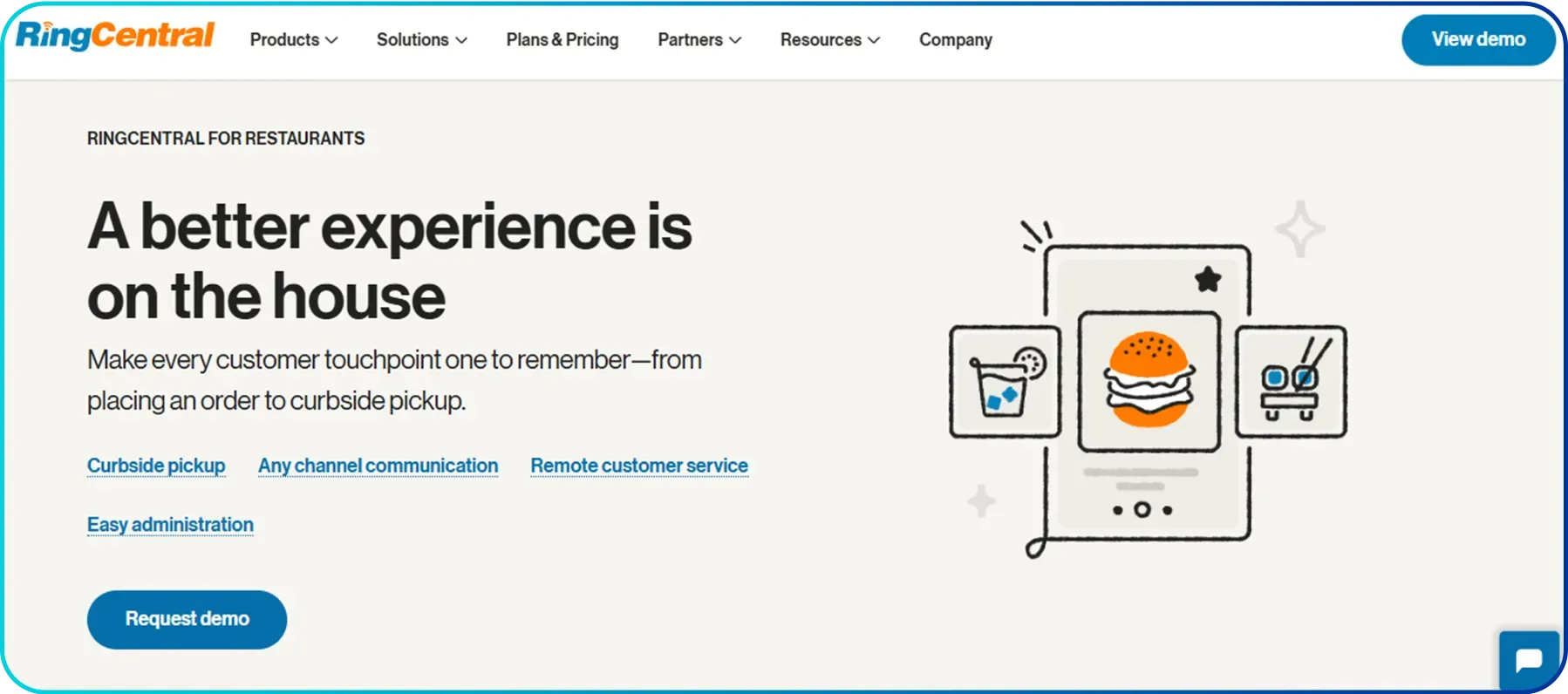 ringcentral as a restaurant phone system
