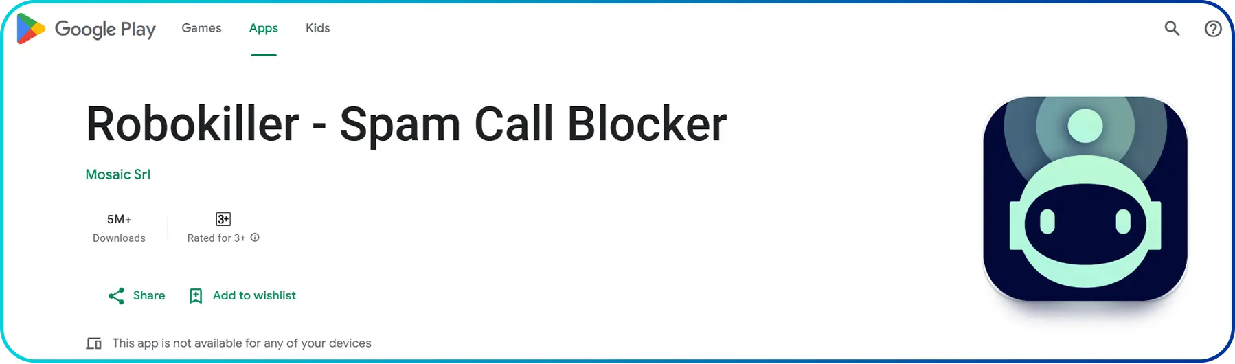 robokiller blocker app for android users