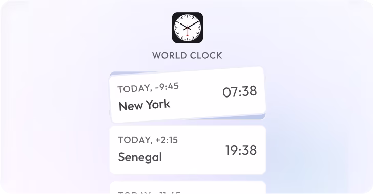 time differences between senegal and newyork