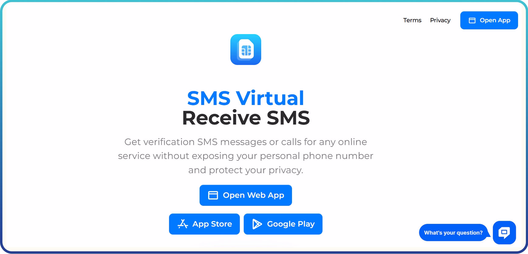 SMS Virtual homepage