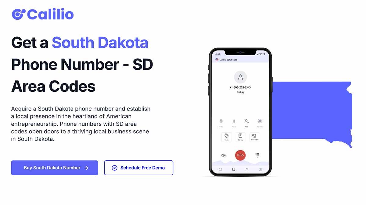 Get South Dakota Local Phone Number 605 Area Code