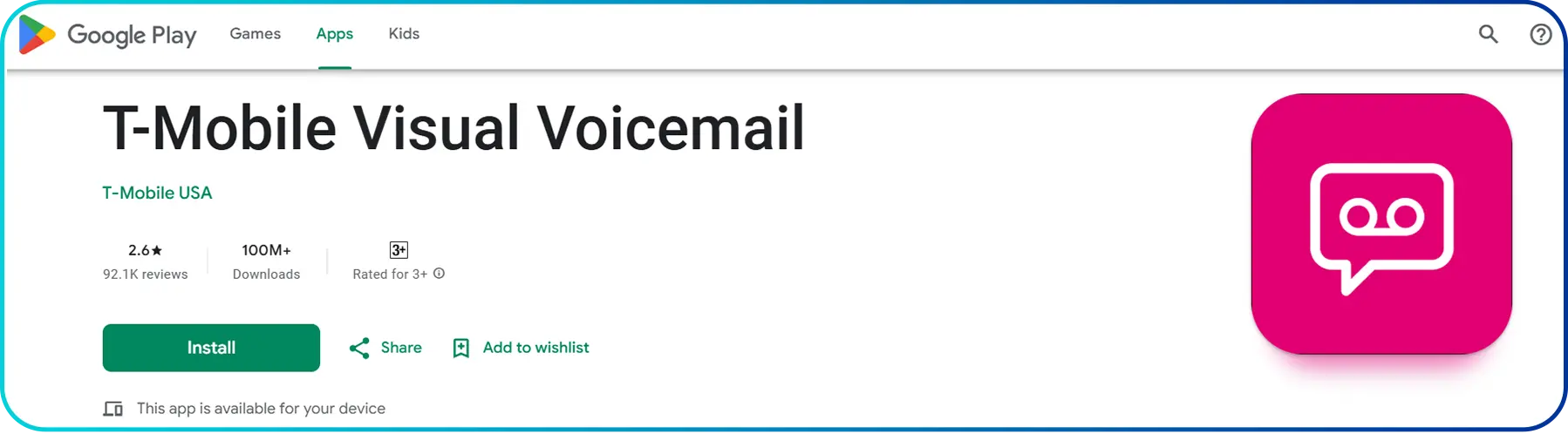 t mobile voicemail application