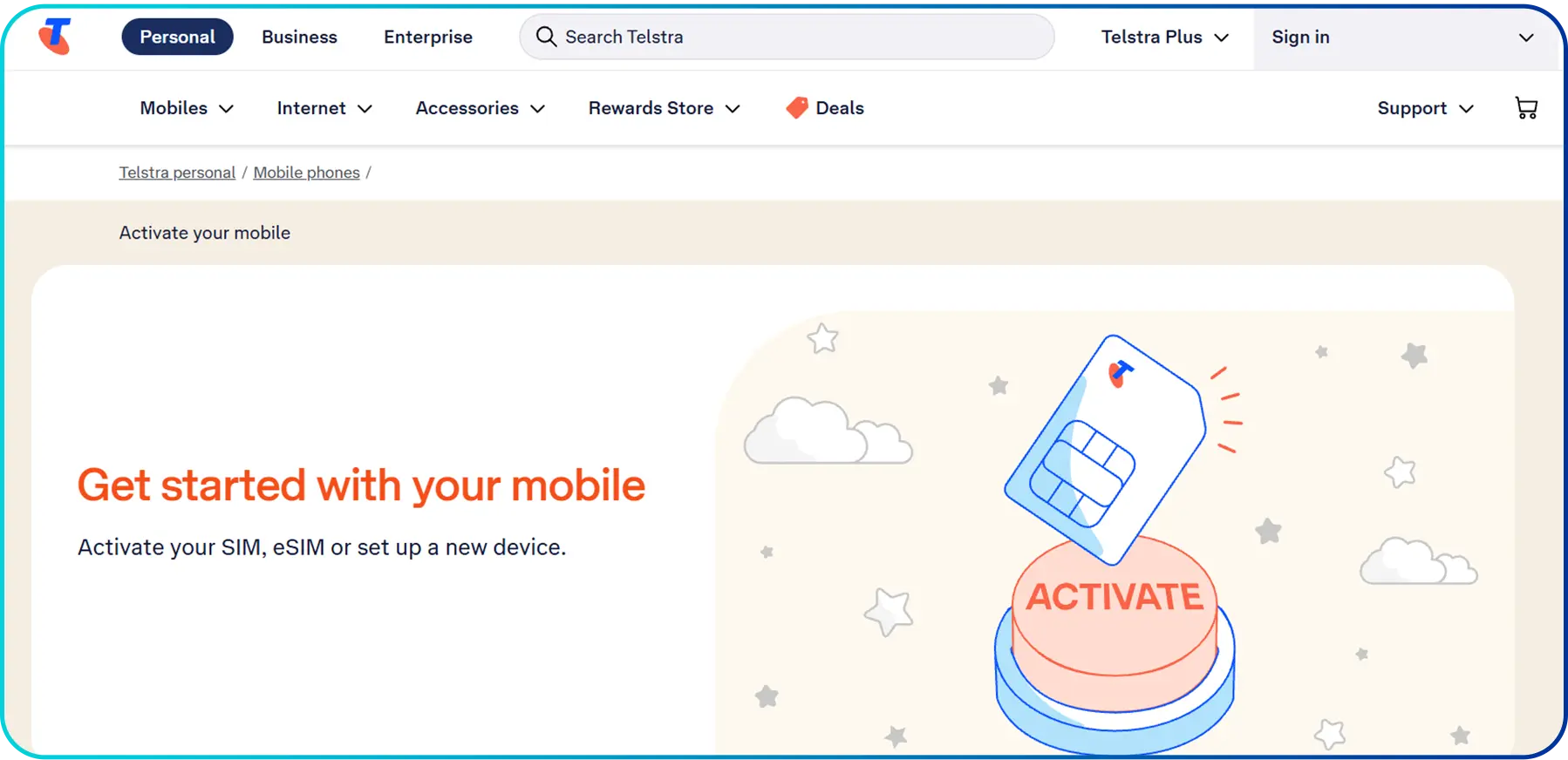 telstra homepage