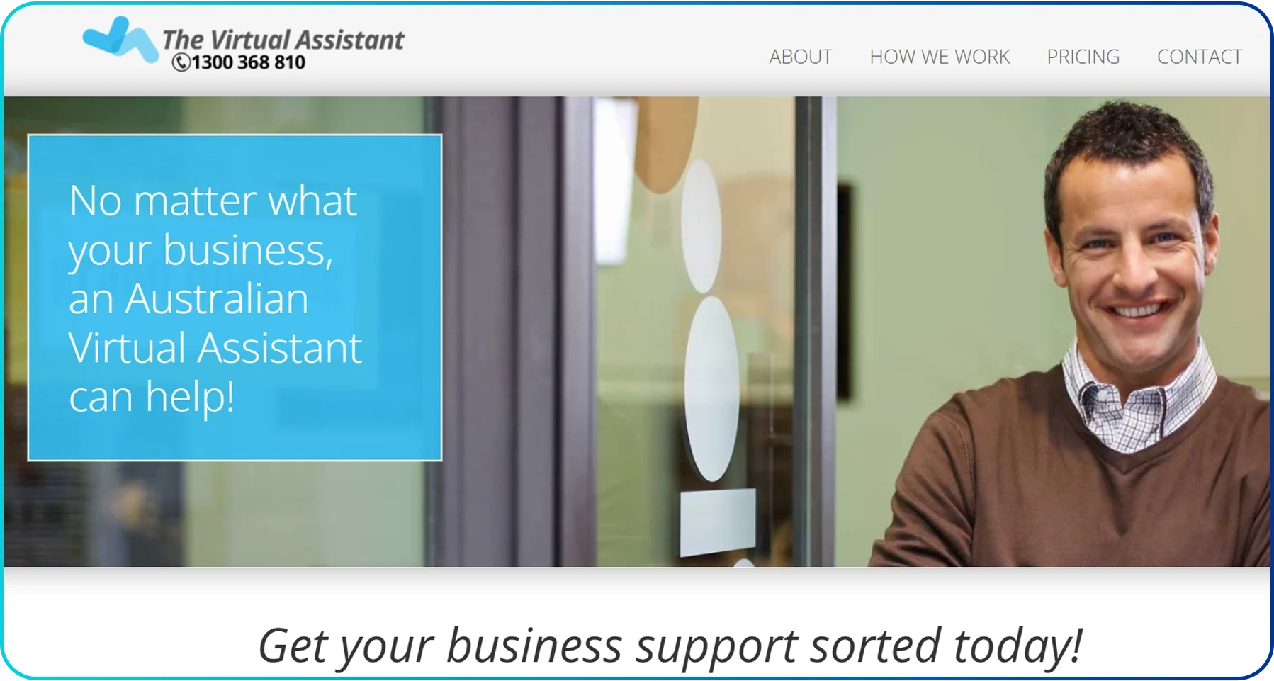 the virtual assistant homepage