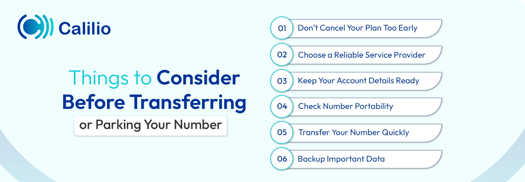key factors to consider before transferring or parking your number
