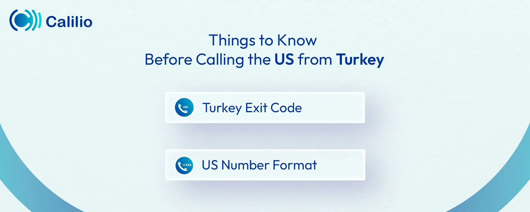 key elements before calling the us from turkey
