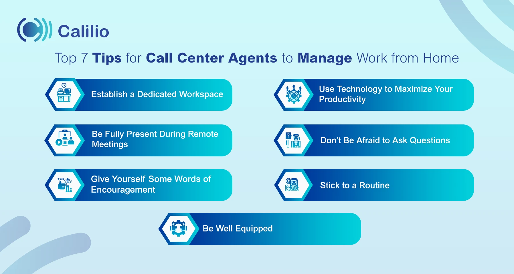 guidelines to manage call center agents work from home