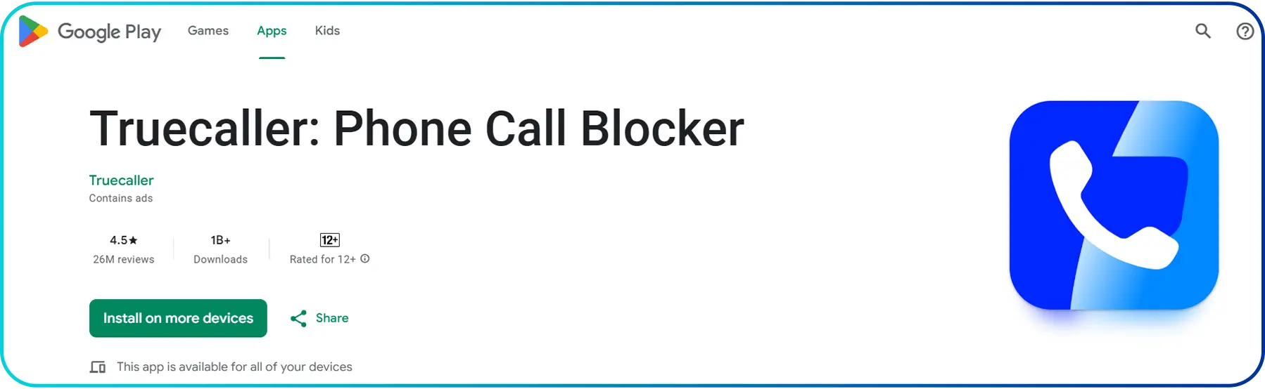 truecaller blocker app for android users