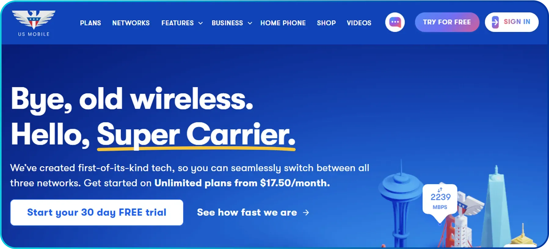us mobile homepage