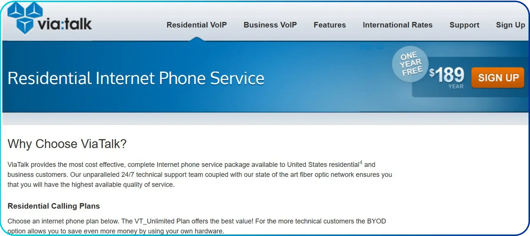 viatalk servicepage