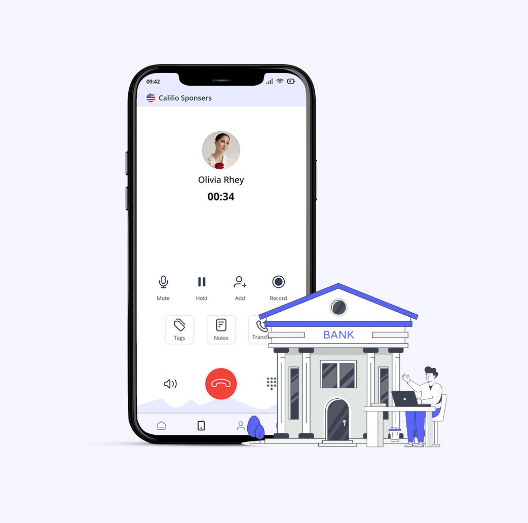 A mobile phone consisting of financial phone number also a bank along with it