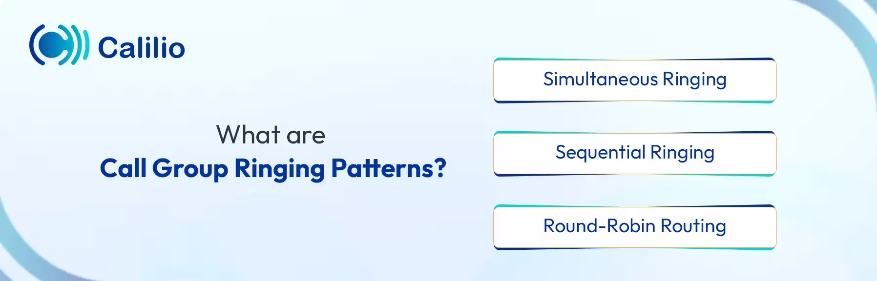 what are call group ringing patterns