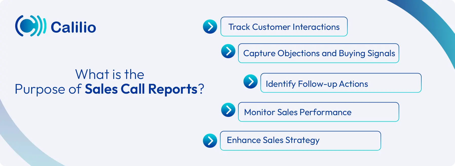 what is the intention of sales call reports