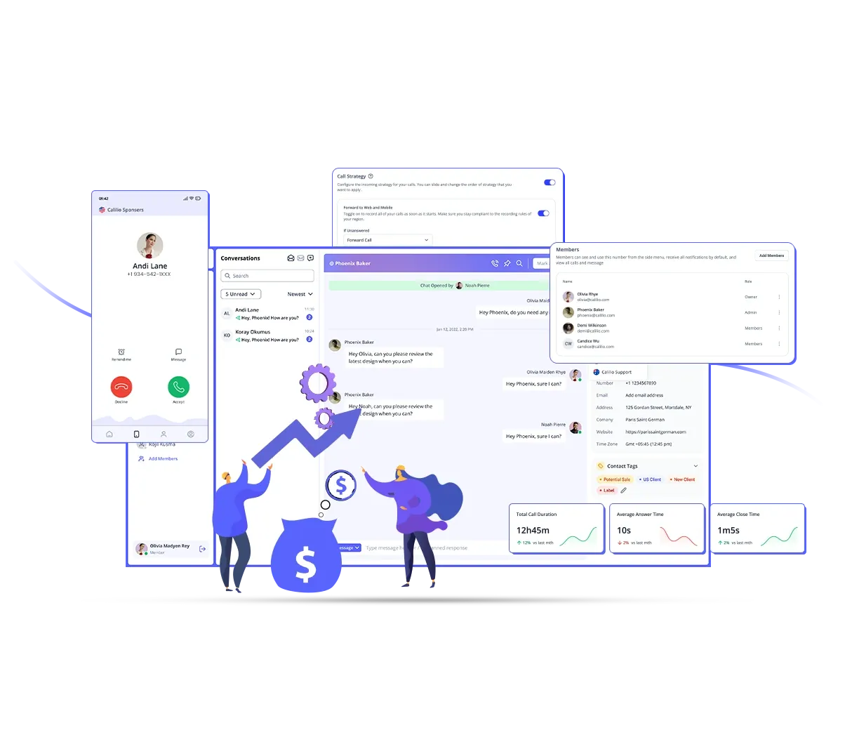 why business choose calilio for 934 phone number