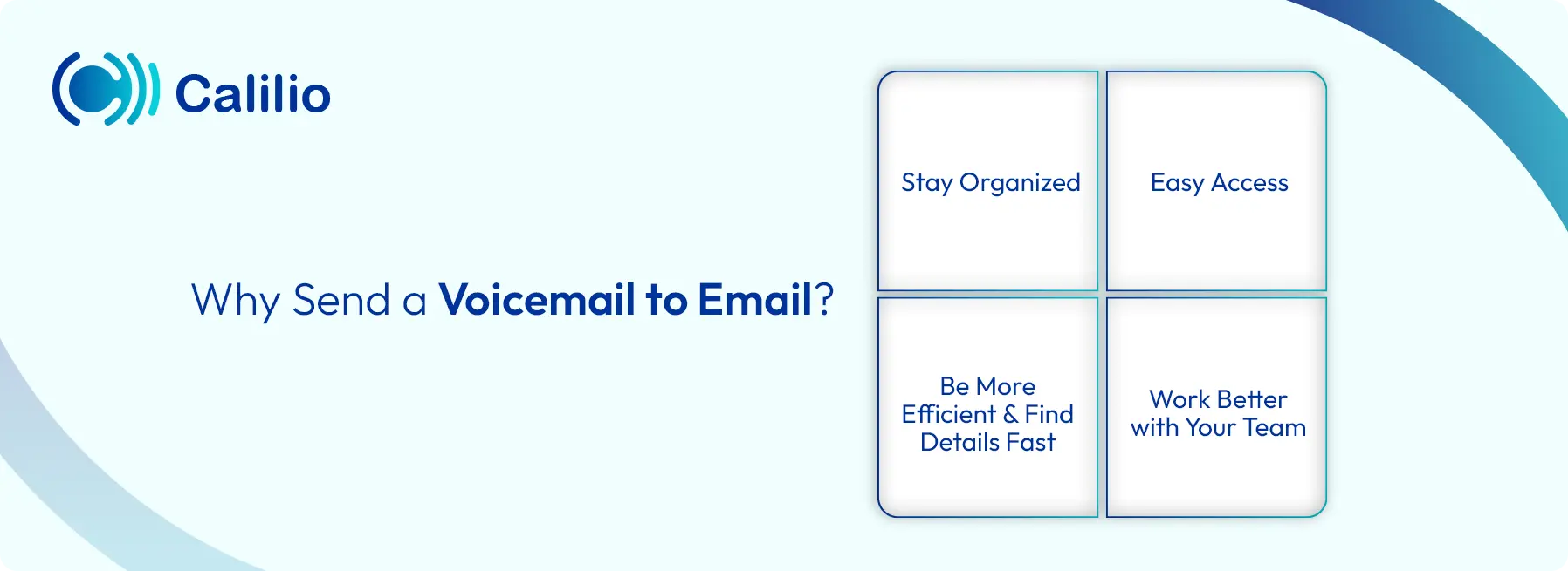 reason to send a voicemail to email