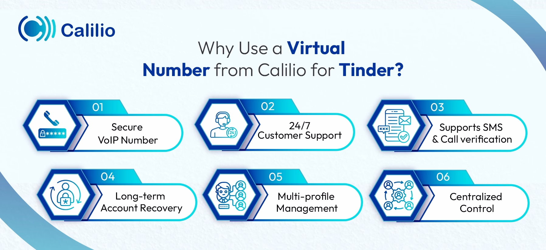 reasons to use virtual number from calilio for tinder